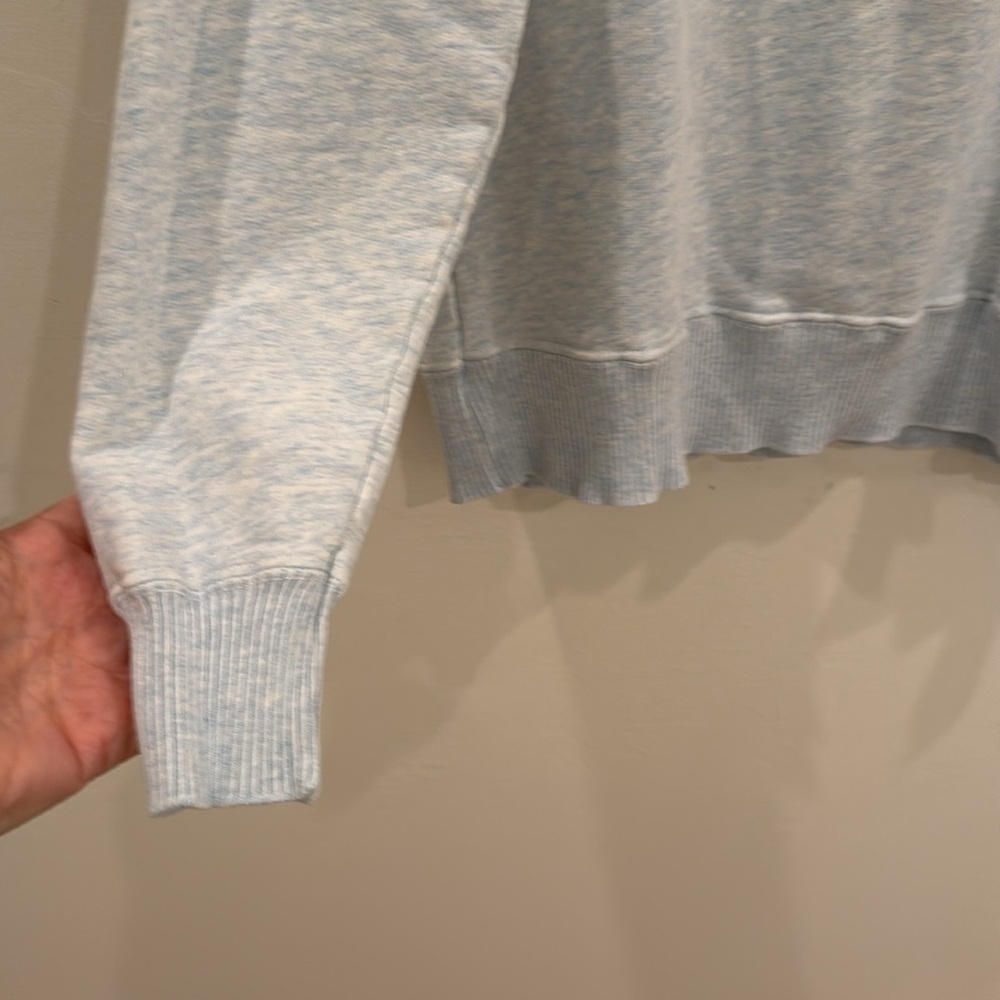 FRANK & EILEEN TEE LAB MINERAL WASH BLUE HENLEY PULLOVER 100% cotton OVERSIZED - Picture 3 of 8